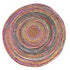 150Cm Round Braided Chindi & Jute Rug
