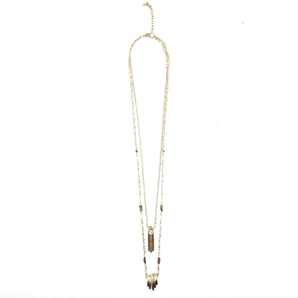 2 Line Point Necklace
