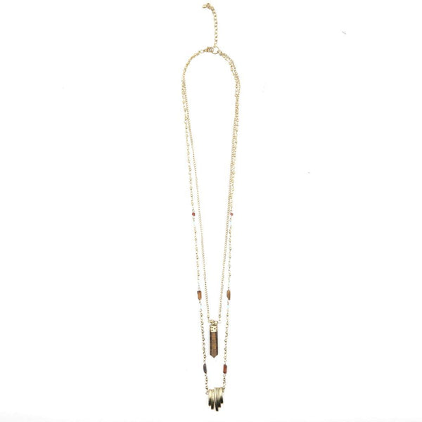 2 Line Point Necklace
