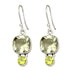 2 Stone Green Amethyst And Peridot Earrings