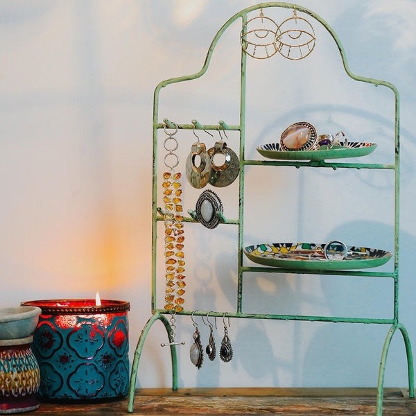 2 Tier Iron Jewellery Stand