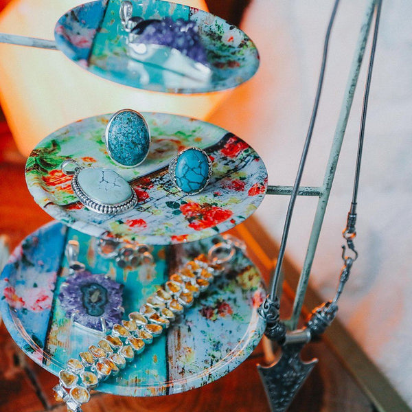 3 Tier Iron Jewellery Stand